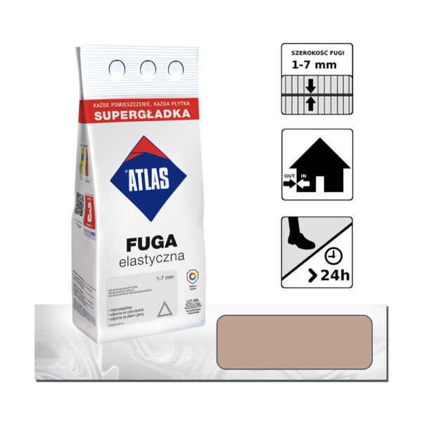 Fuga elastyczna 2kg Atlas Extra Beżowa