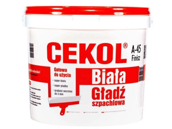 Masa szpachlowa 8kg Cekol A-45 Finisz